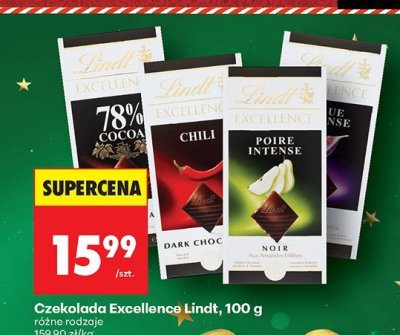 Czekolada Excellence Lindt, 100 g promocja w Biedronka