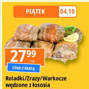 Roladki wędzone z łososia promocja