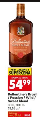 Whisky Ballantine's Brasil / Passion / Wild / Sweet blend promocja w Biedronka