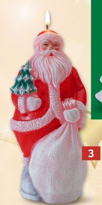 Świeca Mikołaj 20 cm promocja w Selgros