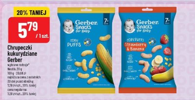 Chrupeczki kukurydziane Gerber Nestlé promocja w POLOmarket