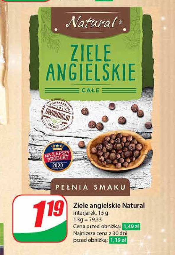 Ziele angielskie całe Natural promocja