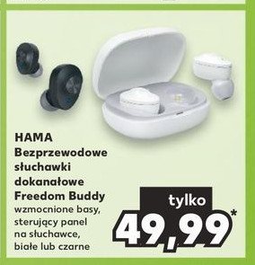 S艂uchawki freedom buddy bia艂e Hama promocja