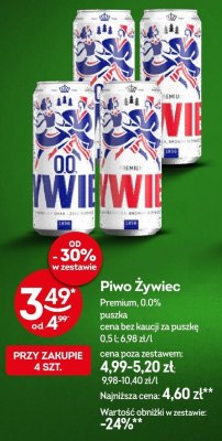 Piwo Żywiec Premium 0.0% promocja w Żabka