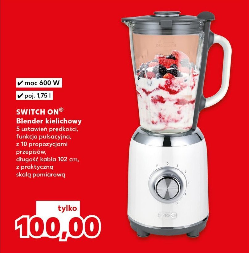 Blender kielichowy 600 w Switch on promocja