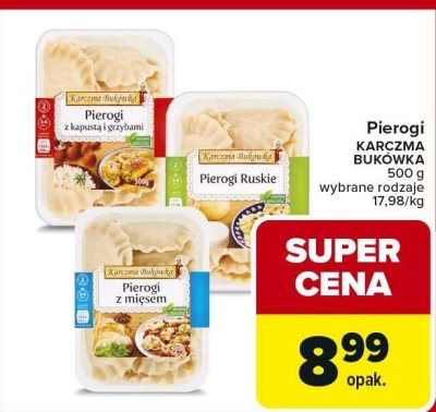 Pierogi różne rodzaje promocja w Carrefour