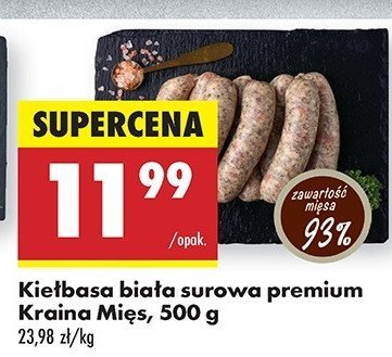 Kiełbasa biała surowa Kraina mięs promocja