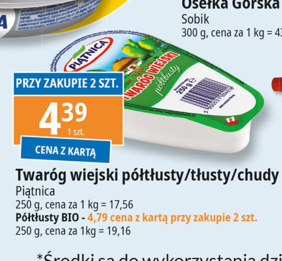 Twaróg chudy Piątnica twaróg wiejski promocja w Leclerc