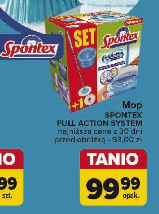 Mop full action system Spontex promocja w Carrefour Market