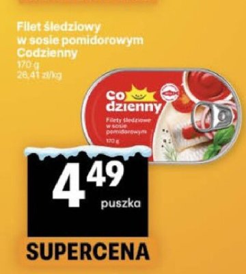 Filet śledziowy w sosie pomidorowym Codzienny promocja w Delikatesy Centrum