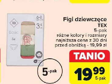 Figi dziewczęce Tex promocja