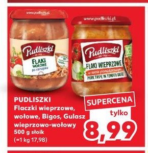 Flaczki wieprzowe w sosie pomidorowym Pudliszki promocja