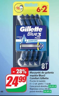 Maszynka do golenia Gillette blue 3 promocja