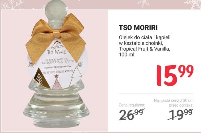 Olejek do ciała i kąpieli w kształcie choinki, Tropical Fruit & Vanilla, 100 ml promocja w Rossmann