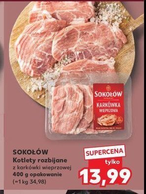 Karkówka wieprzowa kotlety Sokołów promocja w Kaufland