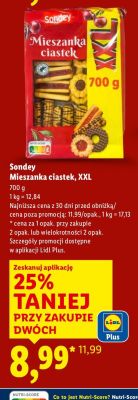Mieszanka ciastek XXL Sondey promocja w Lidl