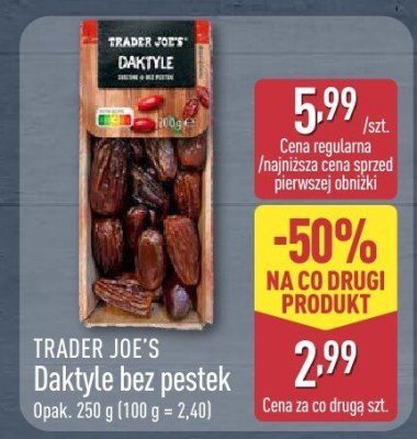 Daktyle bez pestek promocja w Aldi