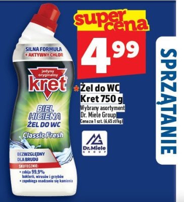 Żel do WC Kret 750 g promocja w TOPAZ