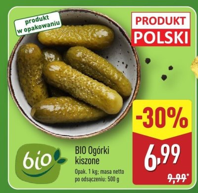 BIO Ogórki kiszone promocja w Aldi