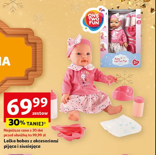 Lalka bobas One two fun promocja w Auchan