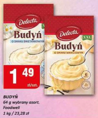 Budyń Delecta promocja w Chorten