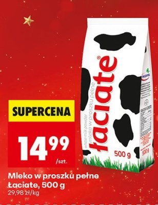 Mleko w proszku pełne Łaciate promocja w Biedronka