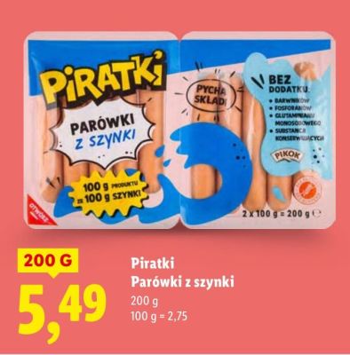 Parówki z szynki promocja w Lidl