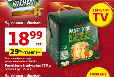 Panettone tradycyjne promocja w Auchan