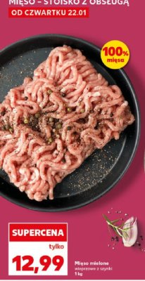 Mięso mielone wieprzowe z szynki promocja w Kaufland