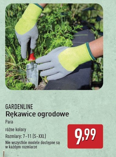 Rękawice ogrodowe rozm. 7-11 GARDEN LINE promocja w Aldi