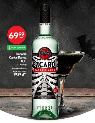 Rum Bacardi Carta Blanca 0,7l promocja w Żabka