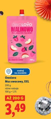 Mus owocowy XXL różne rodzaje promocja w Lidl