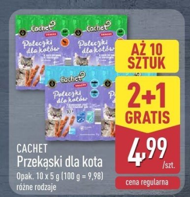 Przekąski dla kota CACHET promocja w Aldi