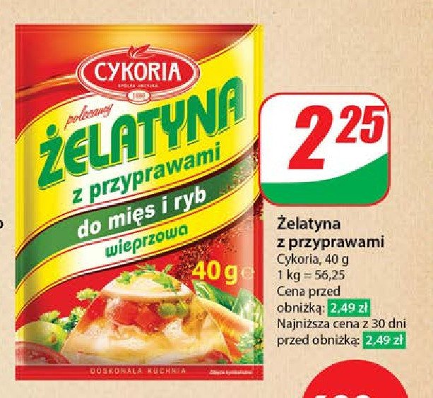 Żelatyna z przyprawai Cykoria promocja w Dino