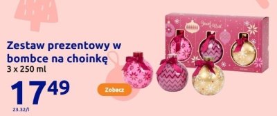Zestaw prezentowy w bombce na choinkę 3 x 250 ml promocja w Action
