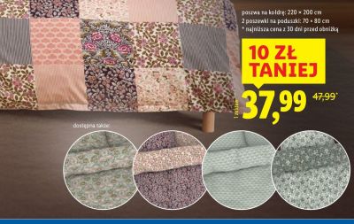 Pościel z mikrowłókna satynowego 220x200 cm + 2x 70x80 cm promocja w Lidl