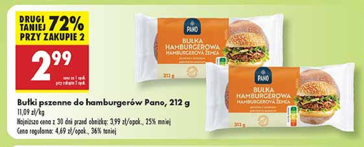 Bu艂ki do hamburger贸w Pano promocja