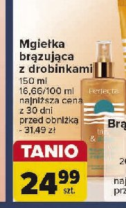 Mgiełka brązująca ze złotymi drobinkami Perfecta promocja