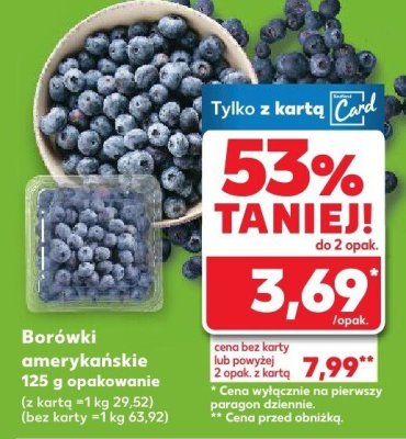Borówki amerykańskie promocja w Kaufland