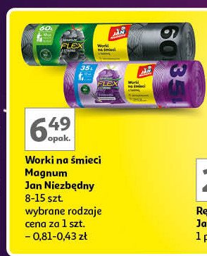 Worki na śmieci lawenda 35 l Jan niezbędny promocja