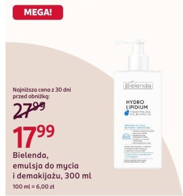 Emulsja do mycia i demakijażu Bielenda promocja w Rossmann