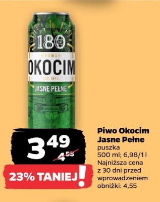Piwo Okocim Jasne Pełne promocja w Netto