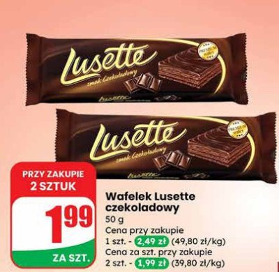 Wafelek czekoladowy mleczny Tastino roger promocja w Dino