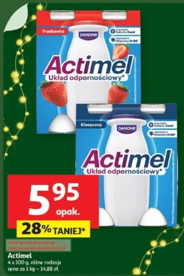 Jogurt Actimel 4 x 100 g różne rodzaje Danone promocja w Auchan