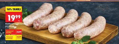 Kiełbasa biała surowa premium promocja w Biedronka