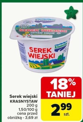 Serek wiejski Krasnystaw promocja w Carrefour Market