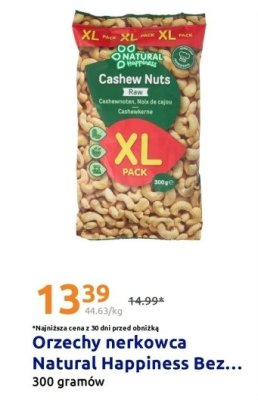 Orzechy nerkowca Natural Happiness  promocja w Action