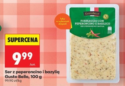 Ser z peperoncino i bazylią  promocja w Biedronka