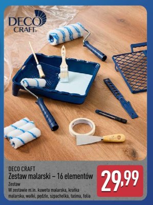 Zestaw malarski DECO CRAFT – 16 elementów promocja w Aldi