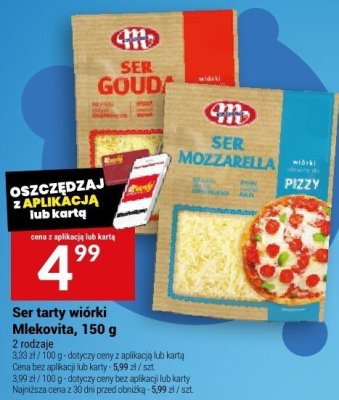Ser tarty wiorki Mlekovita, 150 g promocja w Twój Market